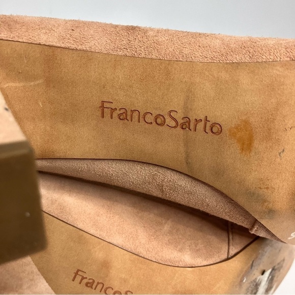 Franco Sarto light pink suede Abree heels size 9 - Picture 6 of 7